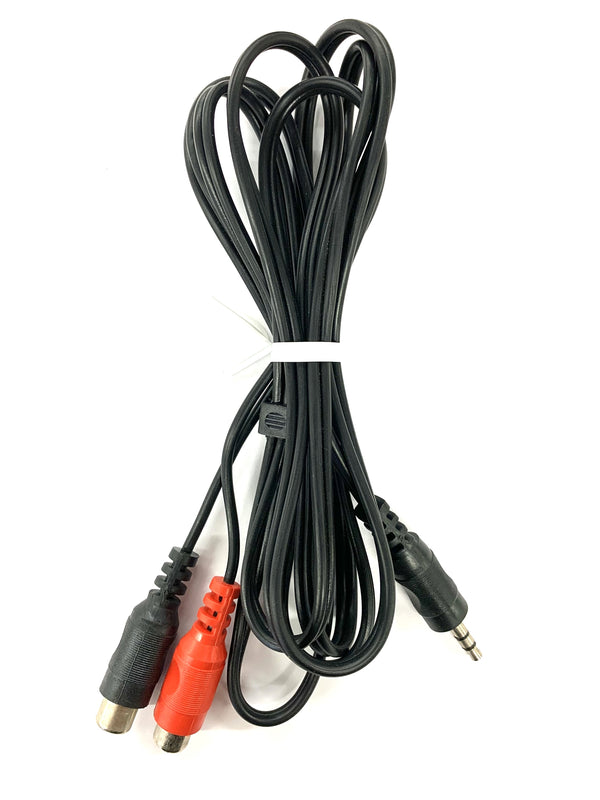 CA70-6FT, 3.5mm (1/8") Stereo Male to Dual RCA Female "Y" Cable ~ 6 Foot Length