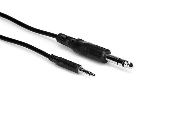 HOSA CMS-103 Stereo Interconnect, 3.5 mm TRS to 1/4 in TRS, 3 f\