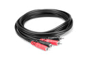 HOSA CRA-202 Stereo Interconnect, Dual RCA Male to Male, 2 Meter (6.54FT) Length