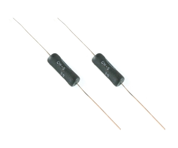 Lot of 2 Dale CW-5-100, 100 Ohm 5 Watt 5% Wirewound Power Resistors 5W