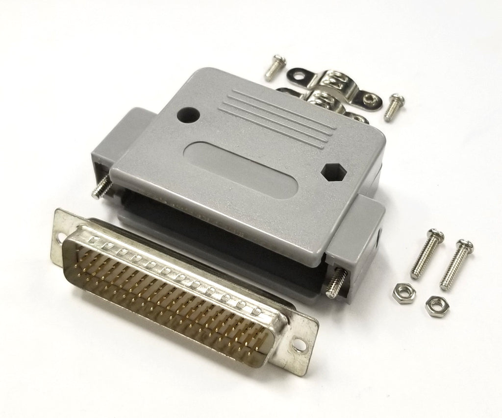 Db78 Inline HD 78 Pin Male D-Sub Cable Mount Connector w/ Plastic Cover DB78 ...