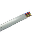 25' Silver 8 Conductor 26 Gauge Flat Modular Telephone Cable ~ Silver Satin