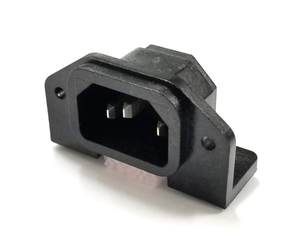 Switchcraft # EAC333 Male Right Angle Panel Mount Connector 10A @ 250V AC IEC320