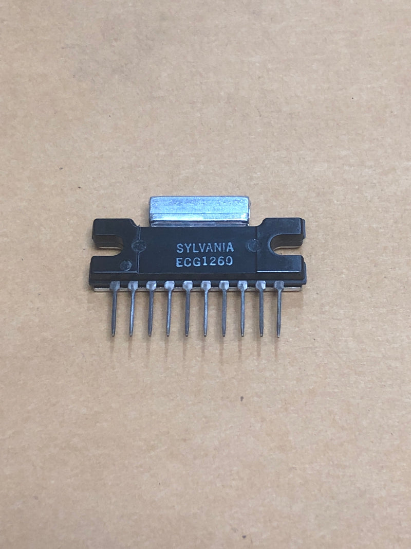 ECG1260, 5.5W Audio Amp IC ~ 10 Pin SIP-HS (NTE1260, SK3744, HA1366, HA1366W)