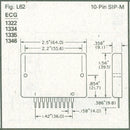ECG1334, 60W Hybrid Module Audio Driver ~ 10 Pin SIP-M (NTE1334)