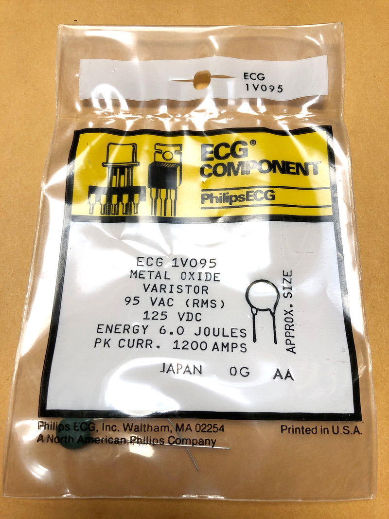 ECG1V095, 95V AC RMS MOV Metal Oxide Varistor ~ 8.5mm Diameter (NTE1V095)