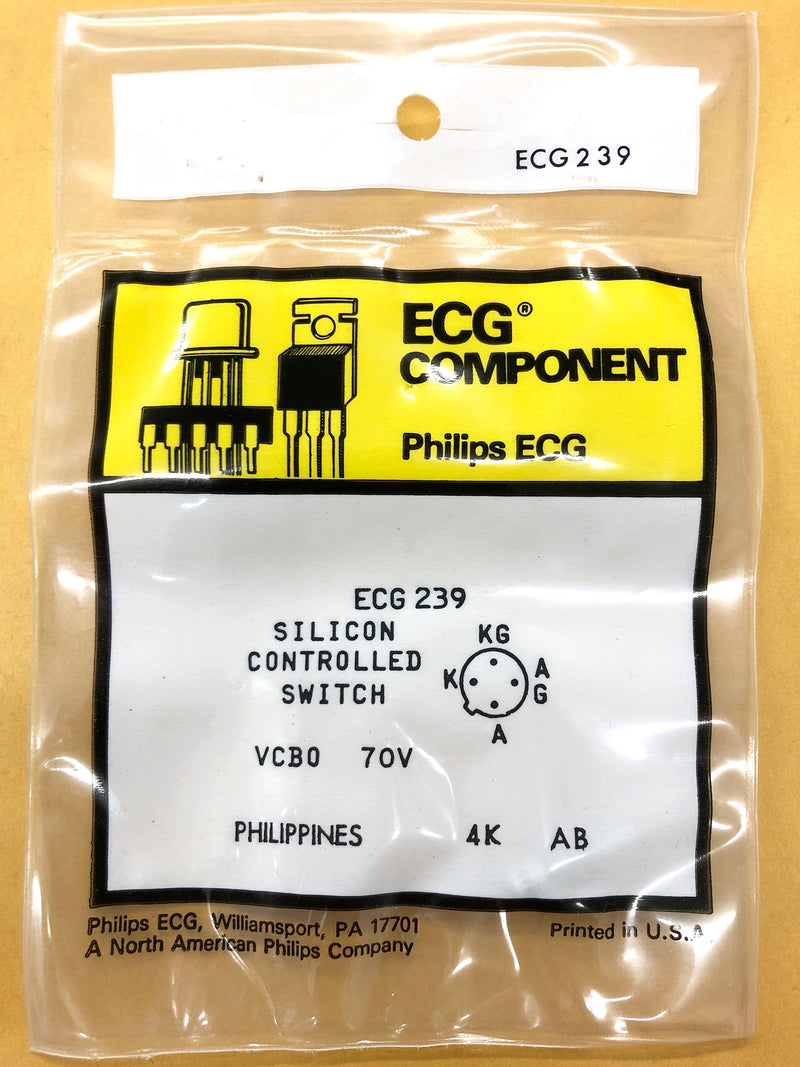 Philips ECG ECG238, 70V @ 175mA Silicon Controlled Switch SCS ~ TO-72 (NTE239)