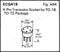 ECG418, 4 Pin Round Transistor Socket for 4 Pin TO-18 Package ~ (NTE418)