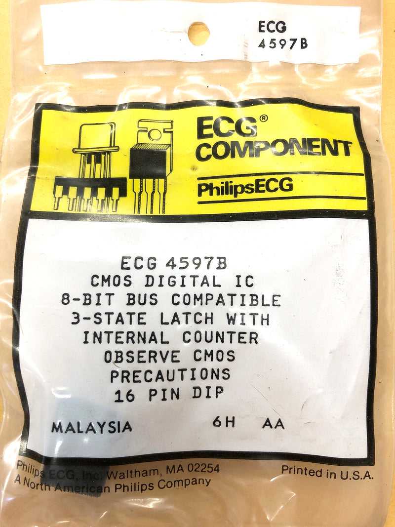 ECG4597B, CMOS 8-Bit Bus Compatible Counter Latch ~ 16 Pin DIP (NTE4597B)