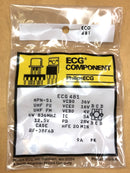 ECG481, 5A @ 36V NPN Silicon UHF Transistor 6W @ 836MHz ~ RF-38F6B (NTE481)