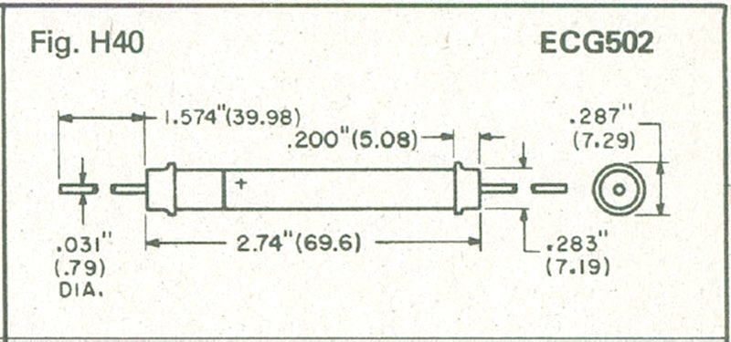 ECG502 High Voltage Selenium Rectifier Rated @ 14,500 PRV ~ (NTE502)