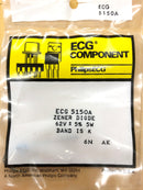 ECG5150A, 62V @ 5W Zener Diode 5% ~ DO-201 Axial (NTE5150A)