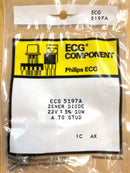 Philips ECG ECG5197A, 22V @ 10W Zener Diode 5% ~ DO-4 Anode Case (NTE5197A)