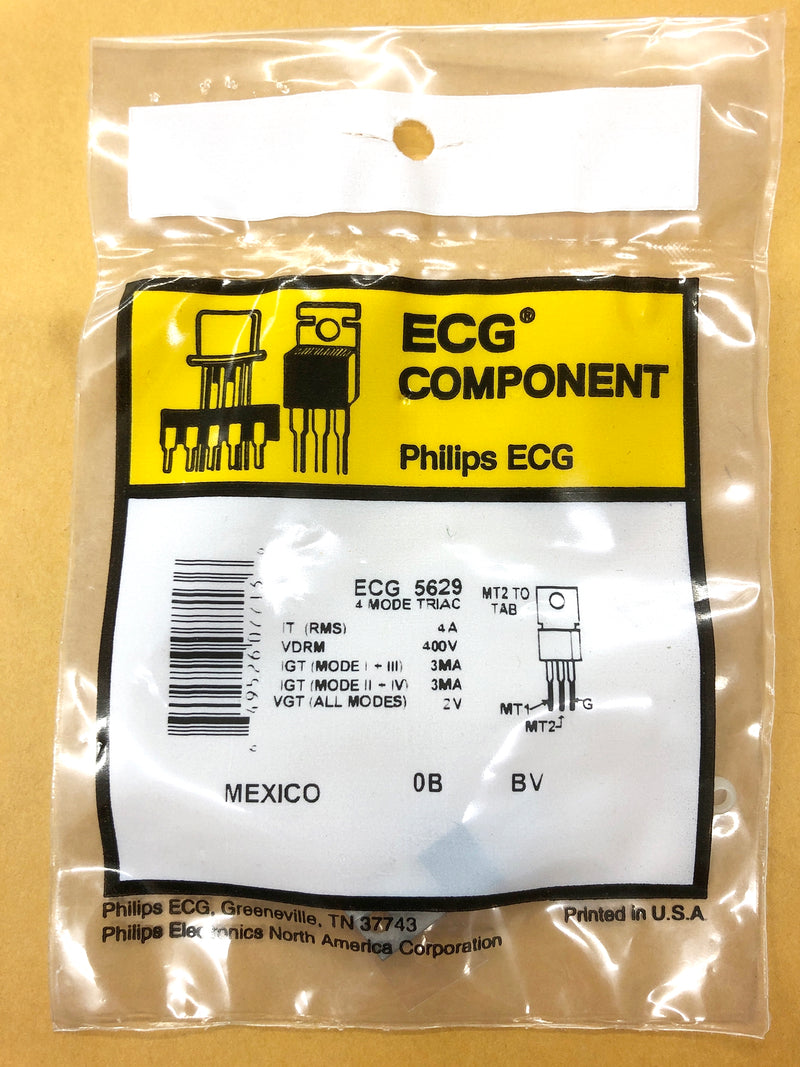 ECG5629, 400V @ 4A Silicon 4 Mode TRIAC ~ TO-202 (NTE5629)