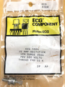 ECG5904, 600V PRV @ 16A General Purpose Diode ~ DO-4 Stud Case (NTE5904)