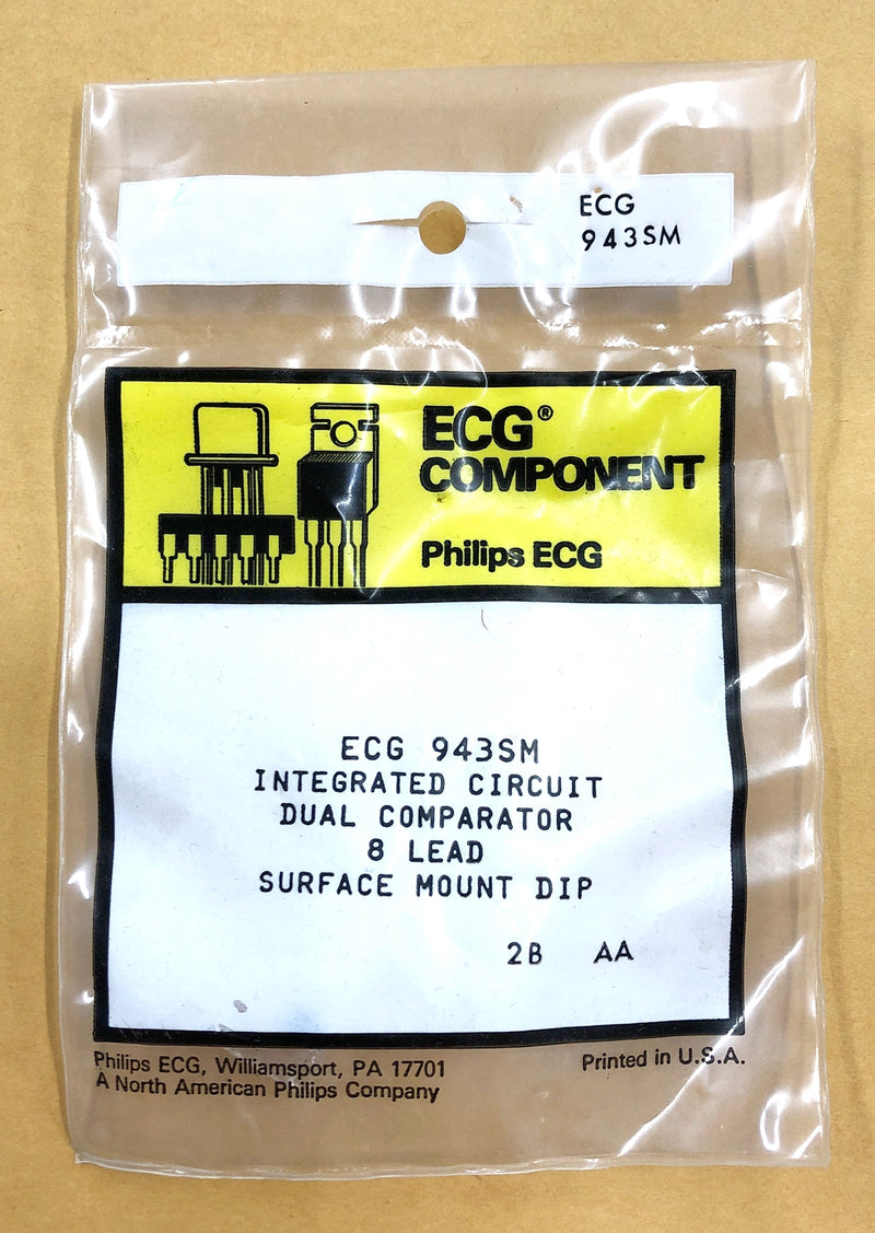 ECG943SM, Low Offset Dual Voltage Comparator ~ SOIC-8, Surface Mount (NTE943SM)