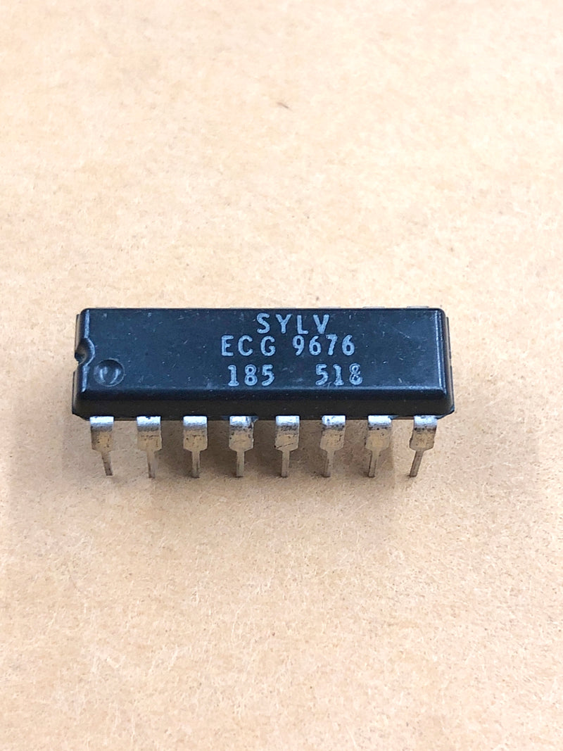 ECG9676, HTL BCD-to-Decimal Decoder Driver ~ 14 Pin DIP (NTE9676)