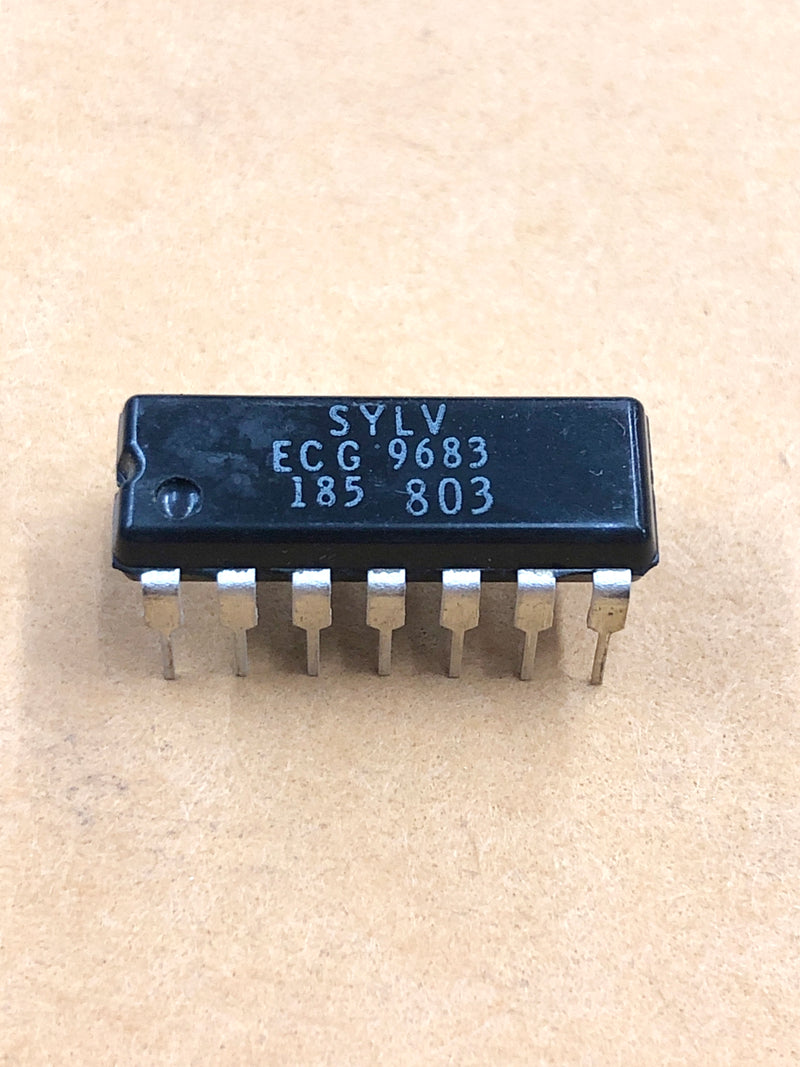 ECG9683, HTL Quad 2-lnput Exclusive OR Gate ~ 14 Pin DIP (NTE9683)