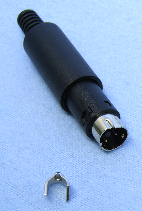 Philmore EMA3, 3 Pin Inline Male Mini DIN Connector ~ Solder Type