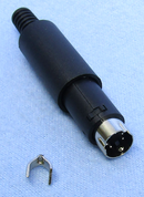 Philmore EMA6, 6 Pin Inline Male Mini DIN Connector ~ Solder Type