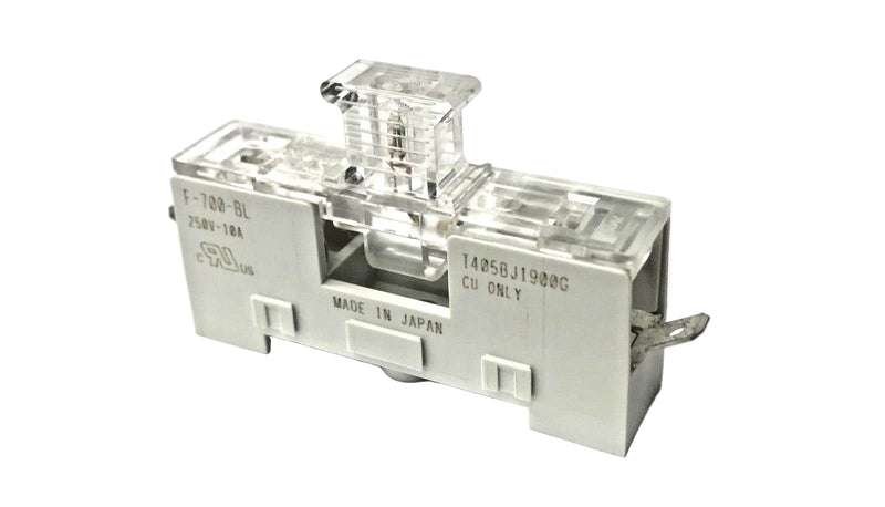 F-700-BL, Sato Parts 3AG Fuse Holder ~ Din Rail or Surface Mount w/Indicator