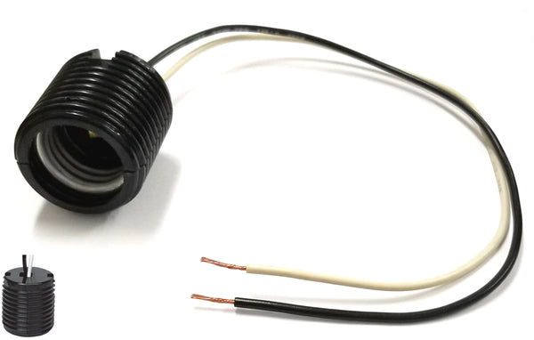 Triboro # F09410000004-M, 616 Series Threaded Phenolic Lamp Holder / Socket