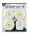 4 Piece 90 Lumen/3Watt COB Light Set With Remote (3 Lights & 1 Remote)