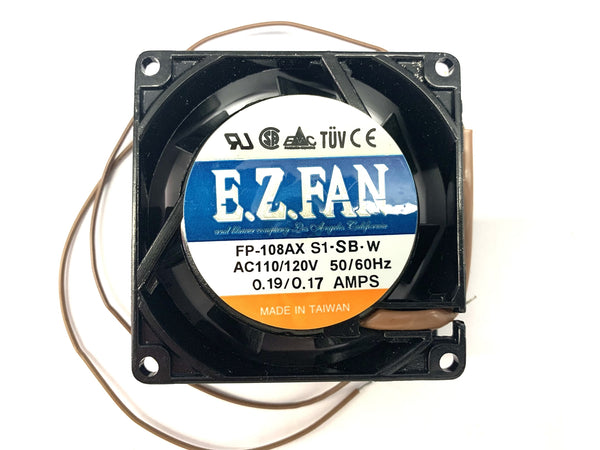 EZ FAN FP-108AX S1-SB-W, 80mm x 25mm 110V/120V AC Cooling Fan ~ 33 CFM