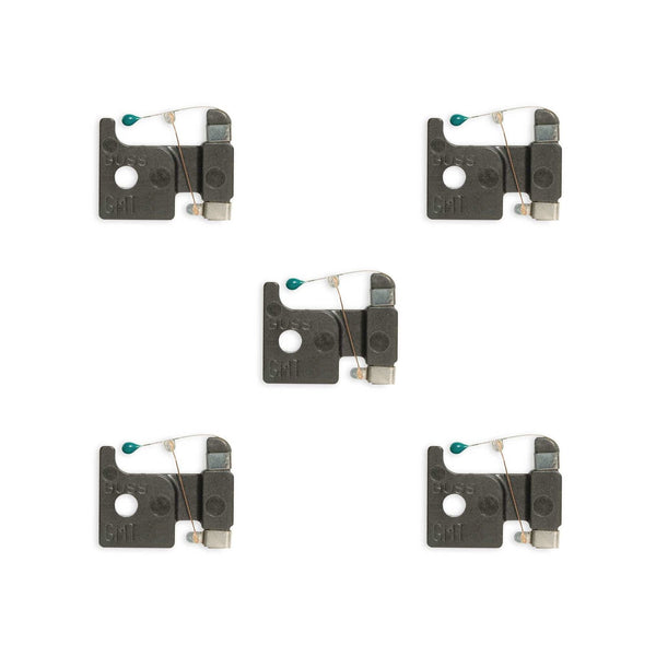 5 Pack of Bussmann GMT-1A, 1A @ 60VDC/125VAC Fast Acting Indicating Fuses