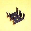HS-402, Staggered Fin Heat Sink for TO126, TO127, TO202, TO220 Transistors