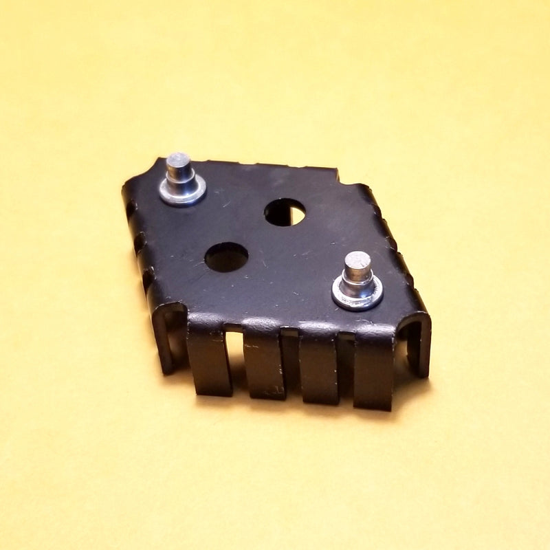 HS-7, Diamond Shaped Heat Sink for TO3 (TO-3) Transistors with Screw Studs