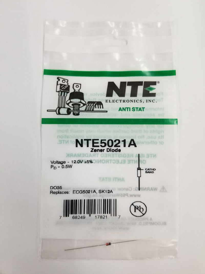 New NTE5021A 12 volt zener diode