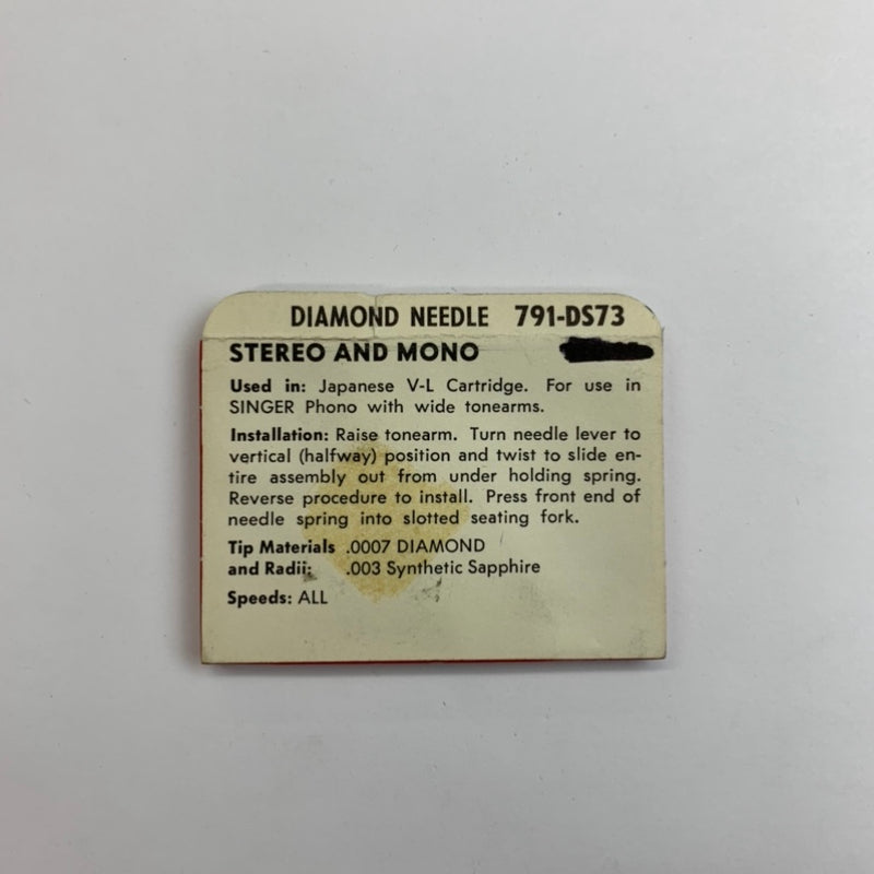 Pfanstiehl 791-DS73  Diamond Needle