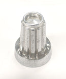 K-101, 1/4" Splined Shaft, 0.562" Diameter Knob ~ Push-On Attachment