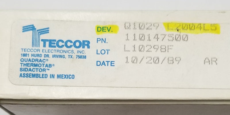 Lot of 5 Teccor 023-0203 (L2004L5) 4 Amp 4A 200 Volt Sensitive Gate Triac TO-220