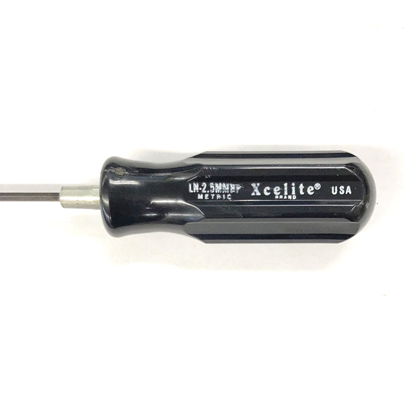 Xcelite LN25MMBP, 2.5mm x 102mm (4.0") Metric Ballpoint Allen Hex Screwdriver