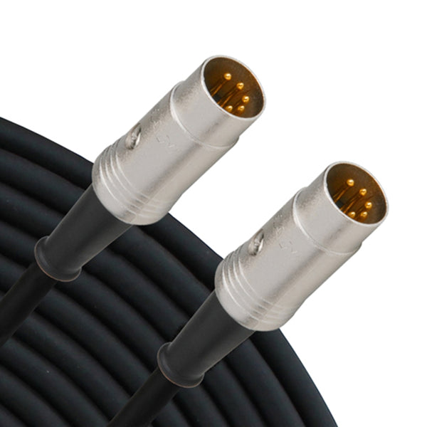 ProCo MIDI5-5, 5 Foot 5 Pin Active MIDI Cable ~ 180° 5 Pin Male DIN
