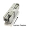 Sato Parts # ML-7000-GY ~ GRAY Button, Single Screwless Side Stackable Terminal Block