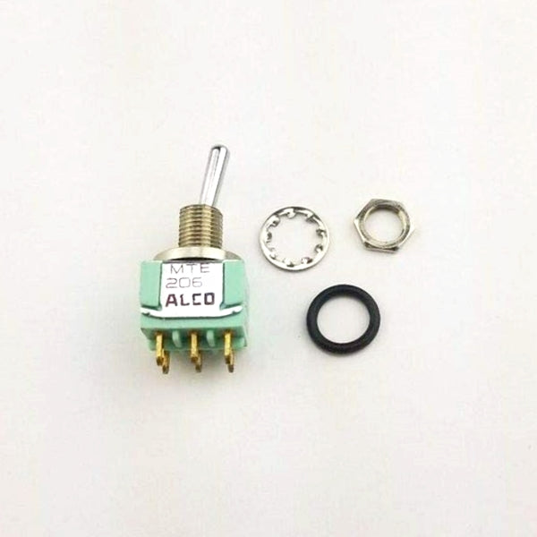 Alcoswitch MTE206N, DPDT ON-ON, Sealed Mini Toggle Switch 6A@125V, 4A@28V DC