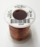 24 Gauge Insulated Magnet Wire, 1/2 Pound Roll (395' Approx.) 24AWG MW24-1/2