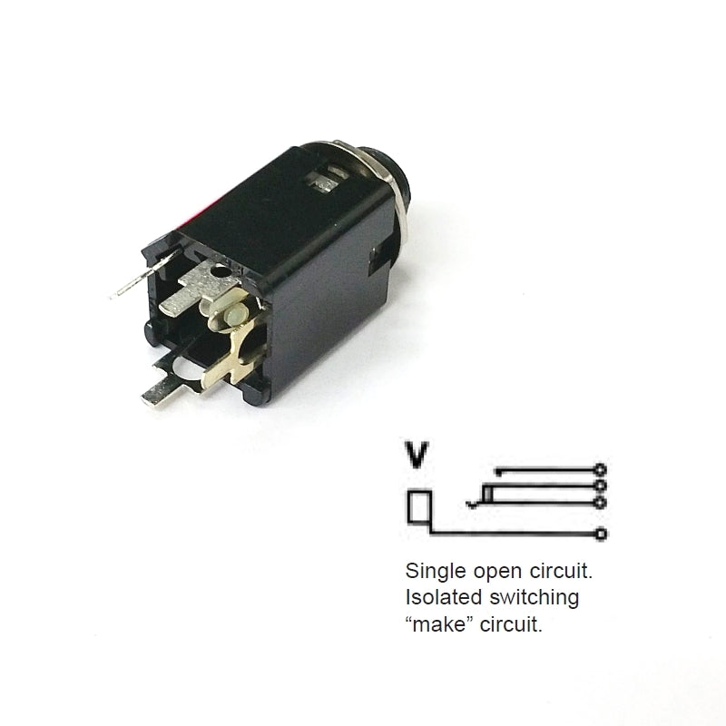 NEW Switchcraft N113PC 1/4", 2 Conductor Mono PC Mount, Switched Female Jack