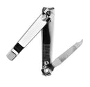 3" Curved Jaw Toe Nail Clippers With Nail File & Cleaner