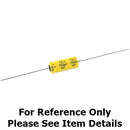 NPA1M63, NTE 1.0uF @ 63V Non Polarized Axial Leaded Electrolytic Capacitor