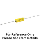 NPA.47M50, NTE 0.47uF @ 50V Non Polarized Axial Leaded Electrolytic Capacitor