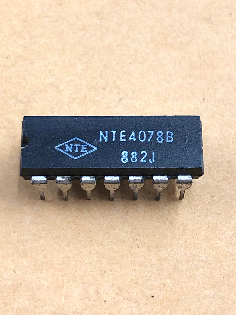 NTE4078B, CMOS 8-Input NOR Gate ~ 14 Pin DIP (ECG4078B)