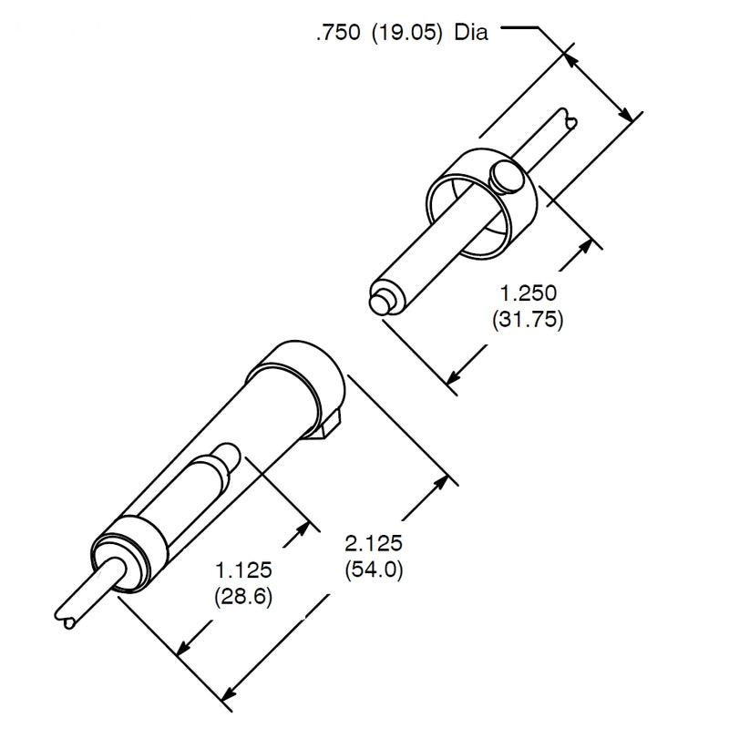 NTE433 High Voltage Splice Connector for CRT Anode Leads ~ 40kV Insulated