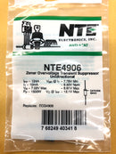 NTE4906 8.2V Overvoltage Transient Suppressor, Unidirectional ~ Axial (ECG4906)