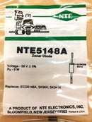 NTE5148A, 56V @ 5W Zener Diode 5% ~ DO-201 Axial (ECG5148A)