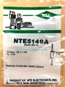 NTE5149A, 60V @ 5W Zener Diode 5% ~ DO-201 Axial (ECG5149A)