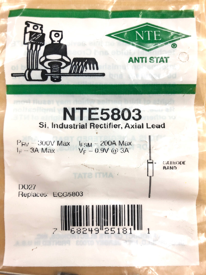 NTE5803, 300V PRV @ 3A General Purpose Rectifier Diode ~ (ECG5803)